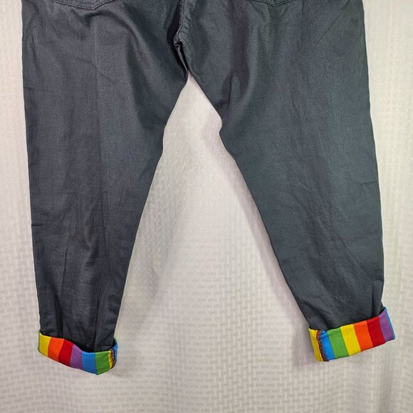 Pride Bunny Rainbow Cuffed Chinos Size 40 - Picture 7 of 9